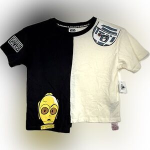 NEW Star Wars "Greatest In The Galaxy" C-3PO & R2-D2 Kids T-Shirt Size 7/8